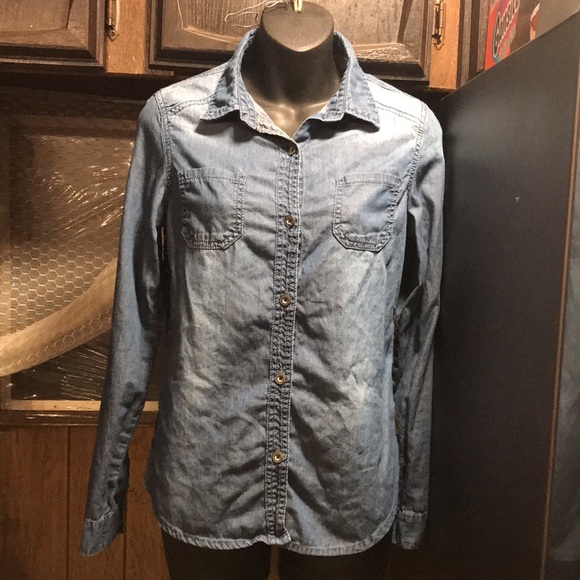 CHIQLE DENIM ARCHITECT LONG SLEEVE TEE SHIRT - Picture 11 of 16